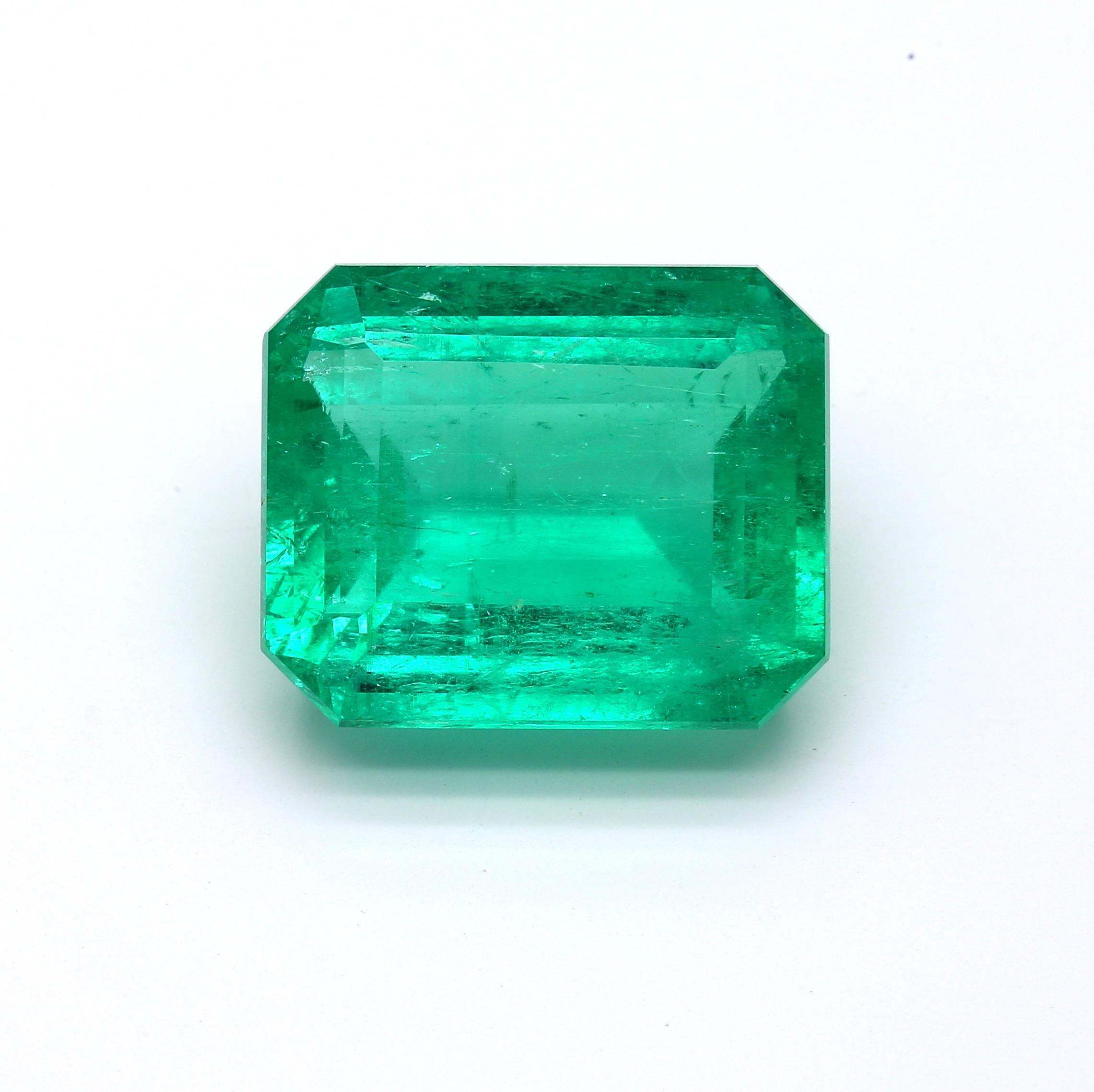 22.64 ct. Emerald GRS Minor
