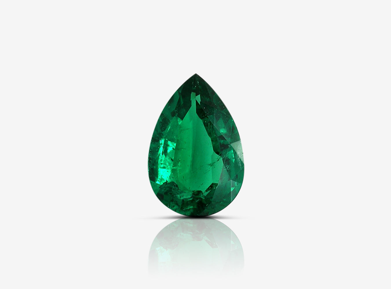 0.99 ct. Pear Shape Emerald GRS Insignificant
