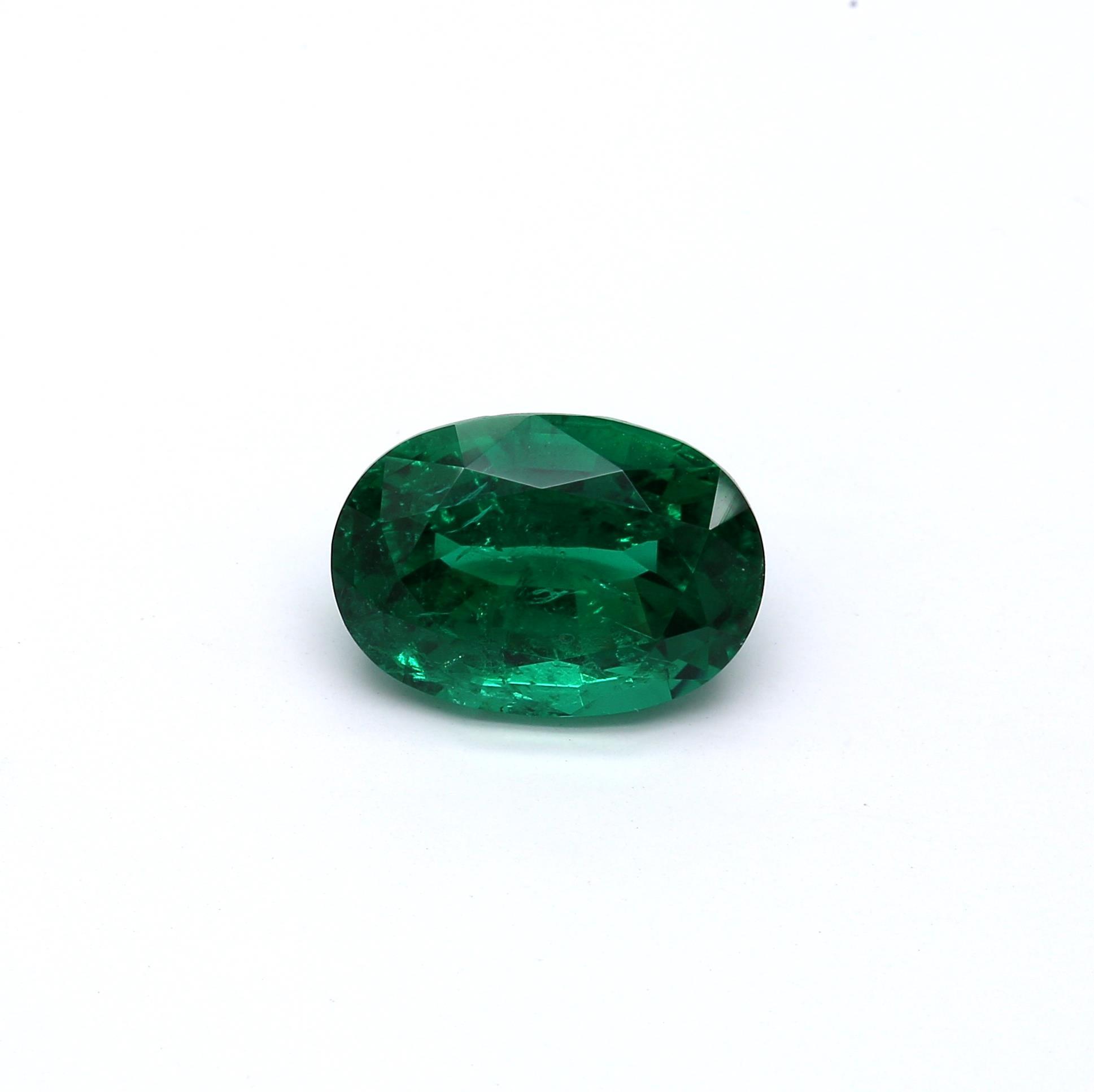 4.08 ct. Oval Emerald AGL Minor