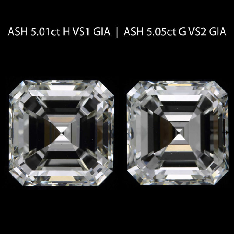 5.01ct ASH H VS1 GIA
