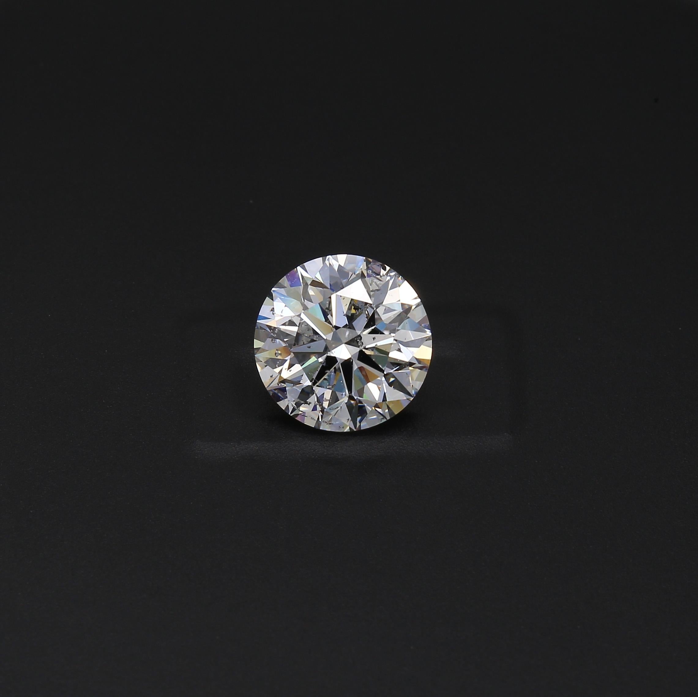 3.01ct BR D SI2 EX GIA